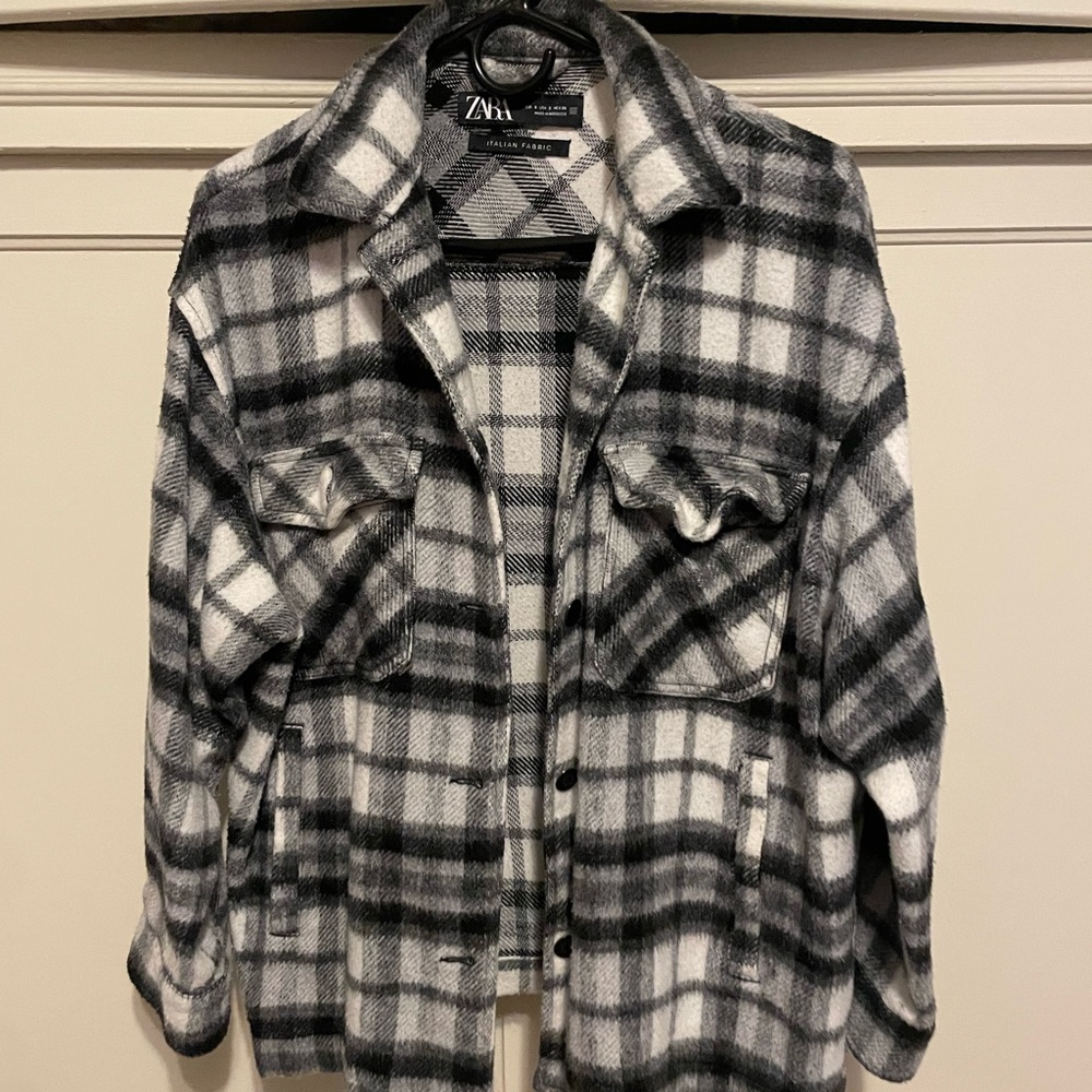 Zara flannel top